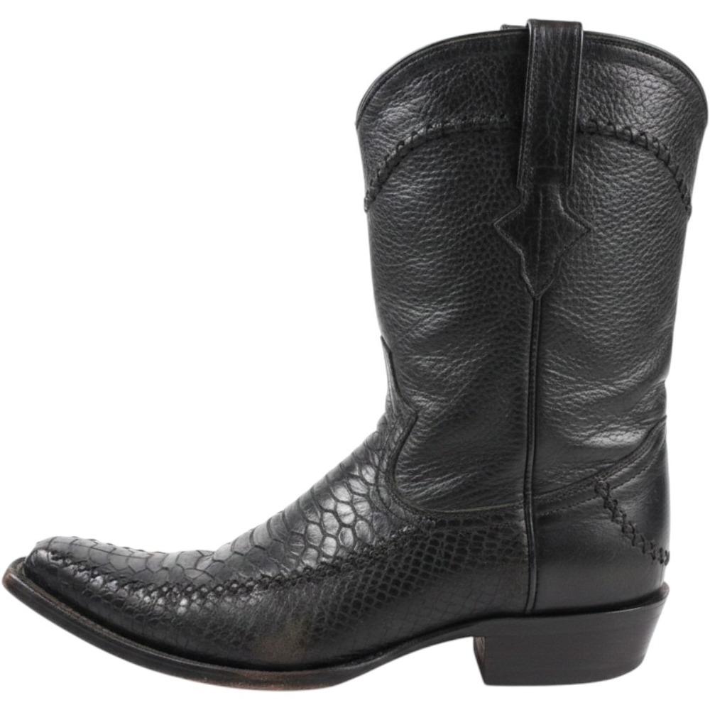 Innovations Cowboy Boots Men Size 27 Mex 9 US Black Leather Western Roper Rodeo